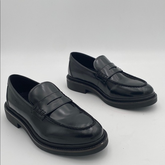 Zara Black Chunky penny Loafer shoe men 40 Y2K gothic retro casual event grandpa main image 14